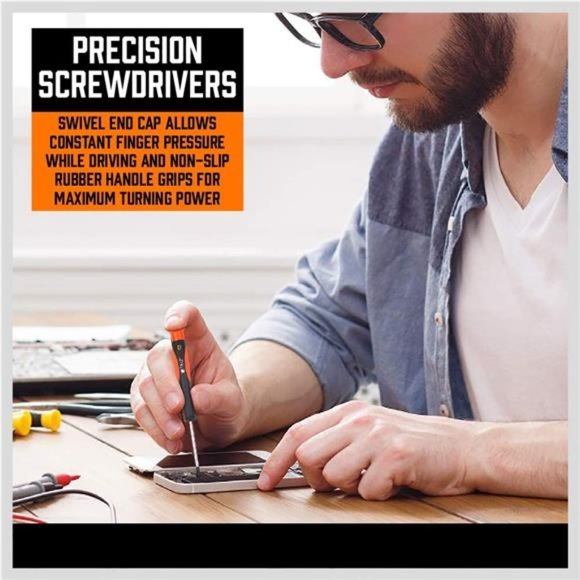 124Piece Ultimate Screwdriver Setwith Magnetic Tips& Racking,Premium Screwdriver - Picture 6 of 7